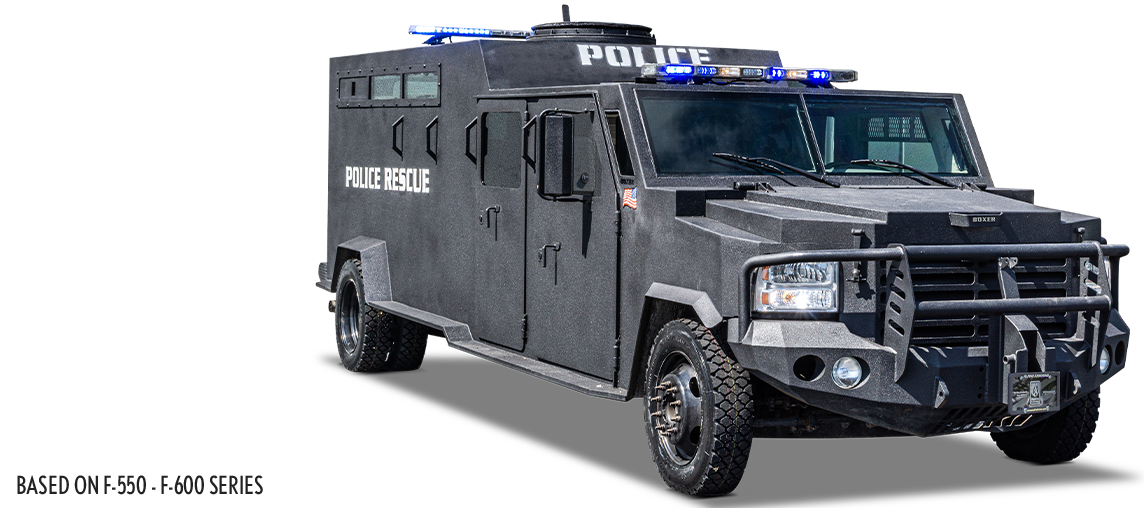 Alpine Armoring | Armored SWAT Truck | Ford F-550 Boxer®
