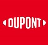 Dupont logo in white on a red background.