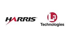 Two logos, Harris and L3 Technologies, on a white background.