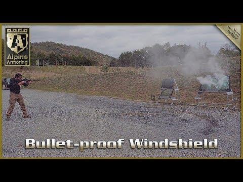 Bulletproof Level A9/B6+ Windshield Completely Prevents Penetration!