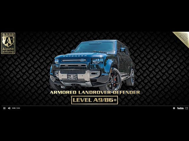 Armored Land Rover Defender