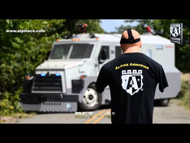 Armored Riot Control Truck Test