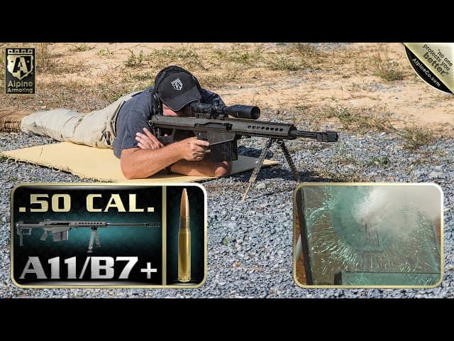 Bulletproof Glass Stops .50 Cal